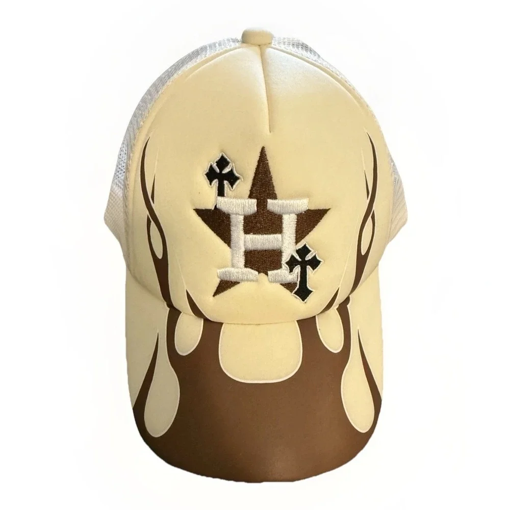 Houston Astros Seized Hat‎ Adjustable Flames Unique